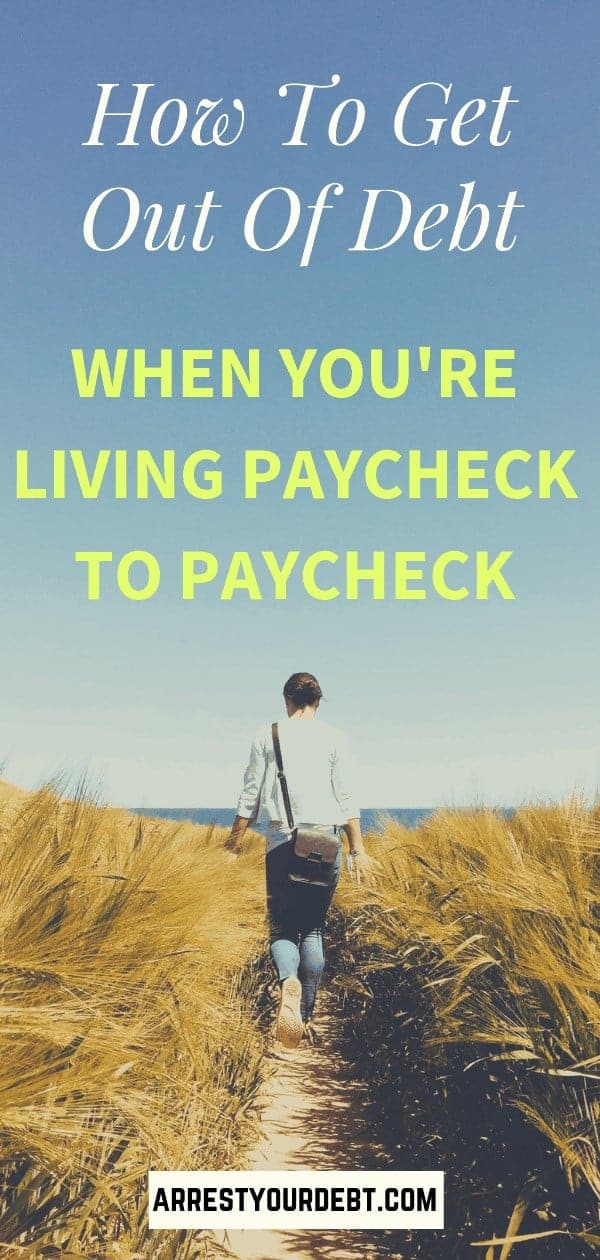 How To Get Out Of Debt Living Paycheck To Paycheck 10 walking through a field in debt