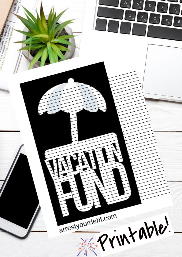 Money Goal Coloring Pages 14 vacation fund coloring page